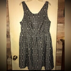 Carlota print skater dress